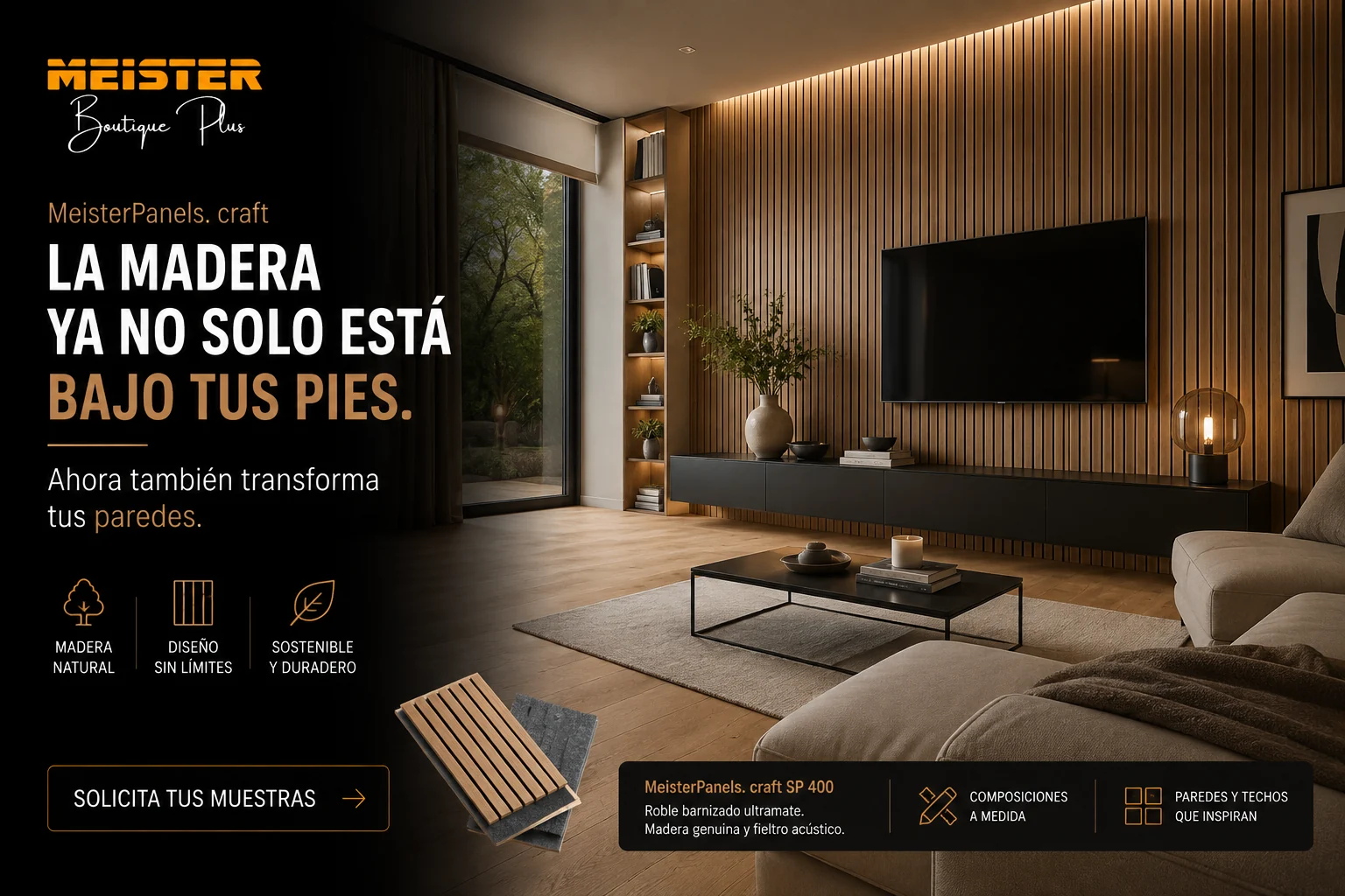 MeisterPanels craft de madera natural