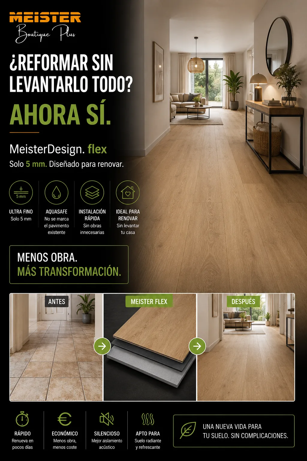 MeisterDesign flex para reformas con solo 5 mm